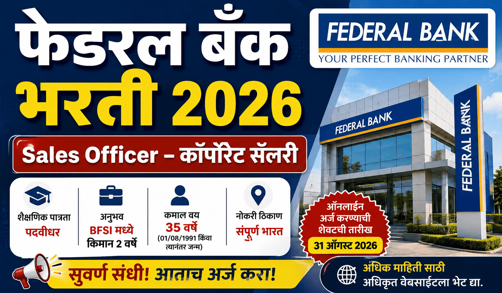 Federal Bank Bharti 2026