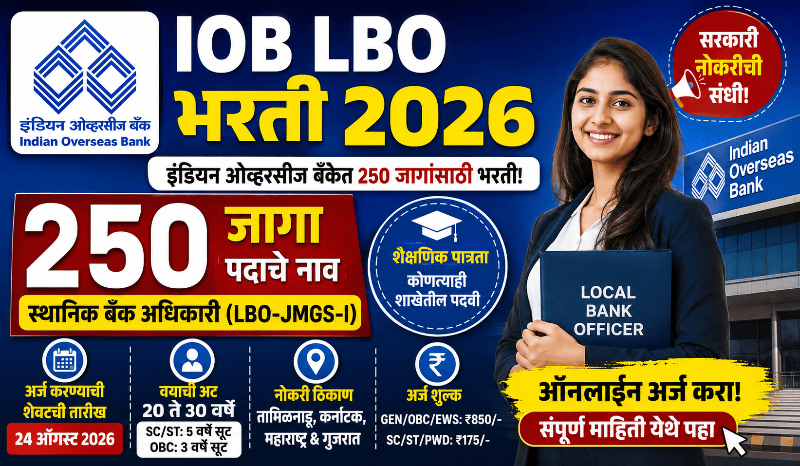 IOB LBO Bharti 2026