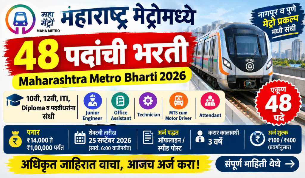 Maharashtra Metro Bharti 2026
