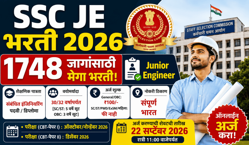 SSC JE Bharti 2026 