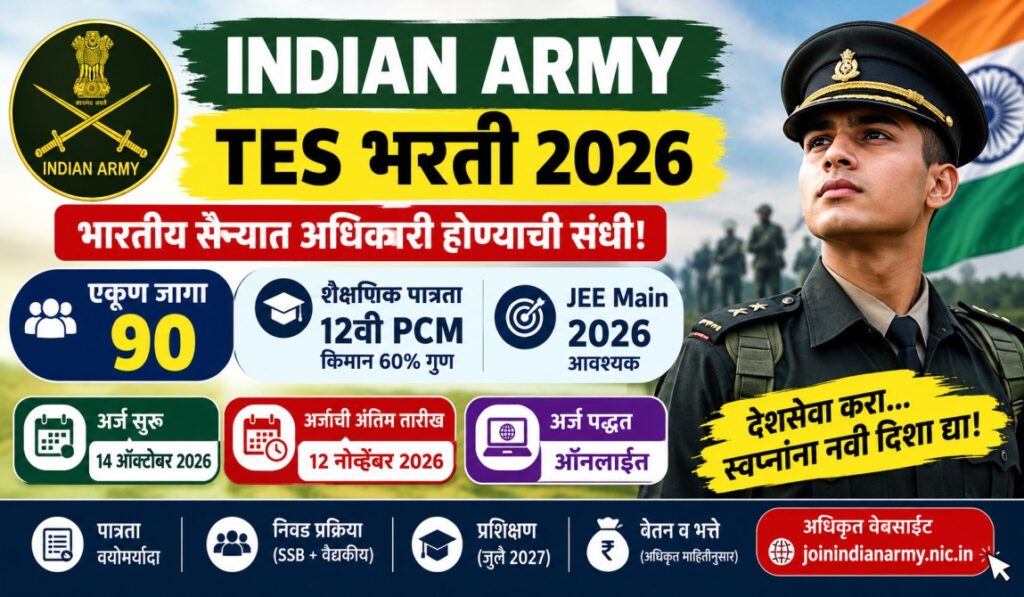 Indian Army TES Bharti 2026