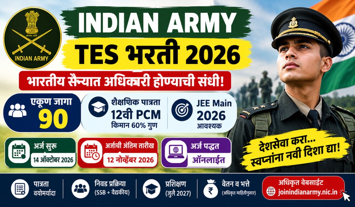 Indian Army TES Bharti 2026
