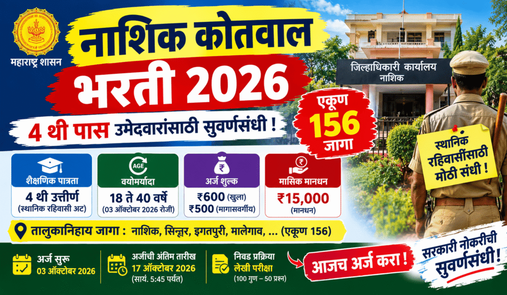 Nashik Kotwal Bharti 2026