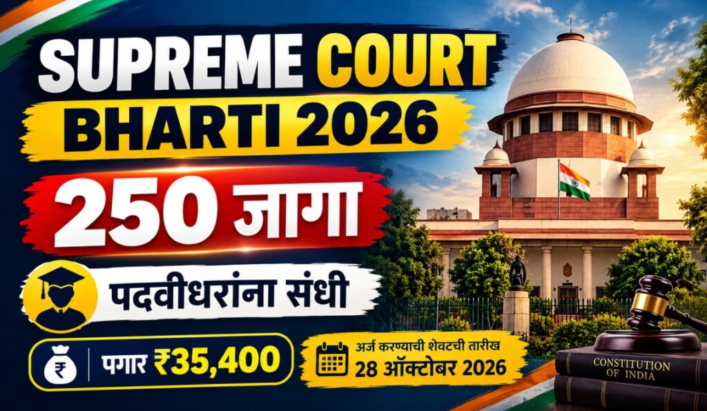 Supreme Court Bharti 2026