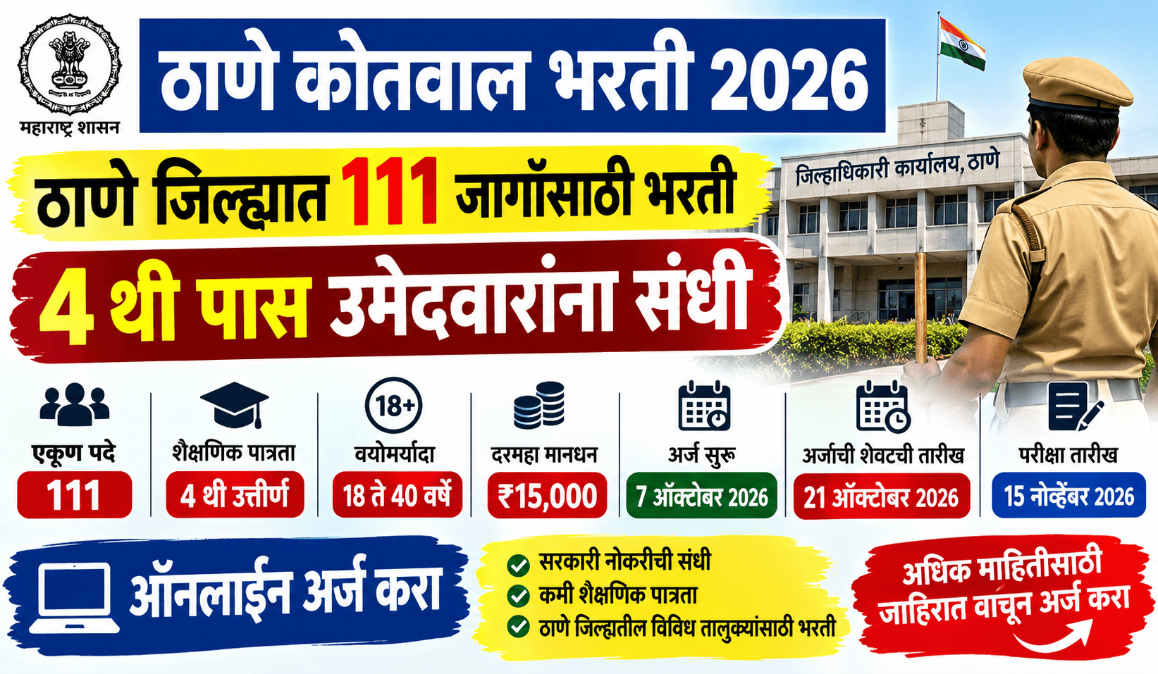Thane Kotwal Bharti 2026